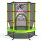65 Inch Kids Recreational Trampoline Bouncing Jumping Mat with Enclosure Net
